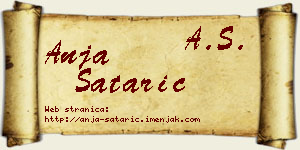 Anja Satarić vizit kartica